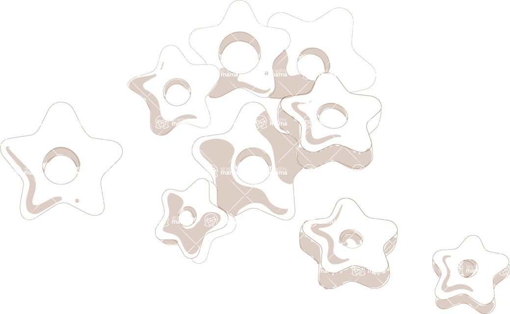 Italy Themed Graphic Collection - Stelline Vector Pasta